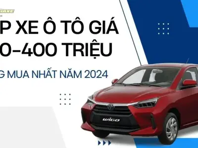 Top xe ô tô giá 300-400 triệu đáng mua nhất năm 2024