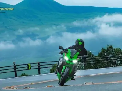 Hình ảnh Kawasaki Ninja ZX-25R với phong cách độc đáo