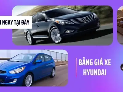 Bảng giá xe Hyundai - Bảng giá lăn bánh mới nhất hiện nay