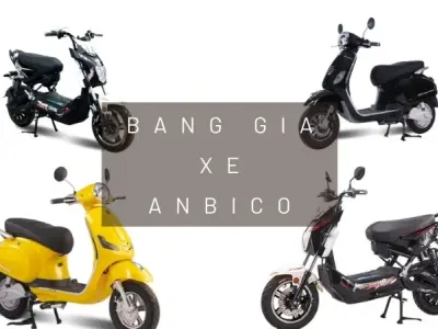 Bảng giá xe điện Anbico tháng 10/2024 - Cập nhật mới nhất