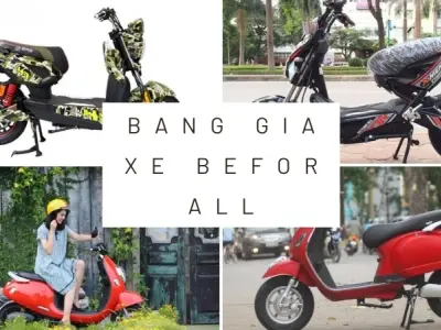 Khám phá bảng giá xe điện Before All tháng 10/2024 mới nhất