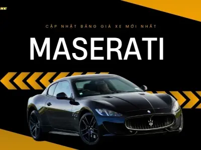 Cập nhật mới nhất về bảng giá xe ô tô Maserati tháng 10/2024