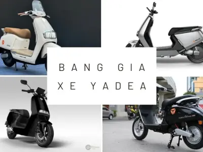 Bảng giá xe máy điện Yadea tháng 10: Cập nhật mới nhất 2024