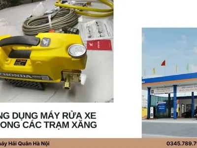 Ứng dụng máy rửa xe trong các trạm xăng, trạm dịch vụ