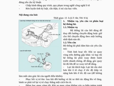 Hệ Thống Lái Ô Tô: Cấu Tạo, Nguyên Lý Hoạt Động và Các Loại Phổ Biến Năm 2026