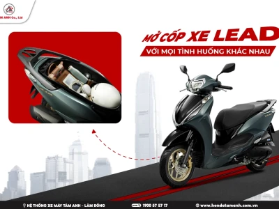 Hướng dẫn chi tiết cách mở cốp xe Lead qua từng phiên bản