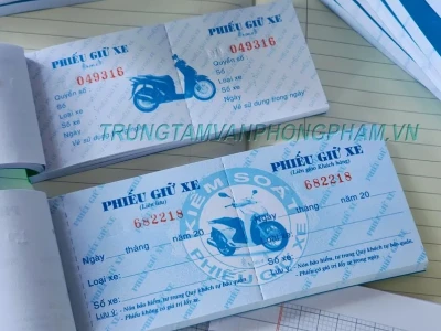 Phiếu Giữ Xe: In Nhanh, Giá Tốt, Số Lượng Lớn