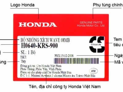 Phụ tùng Honda chính hãng: Hướng dẫn nhận biết và địa chỉ mua uy tín 2026