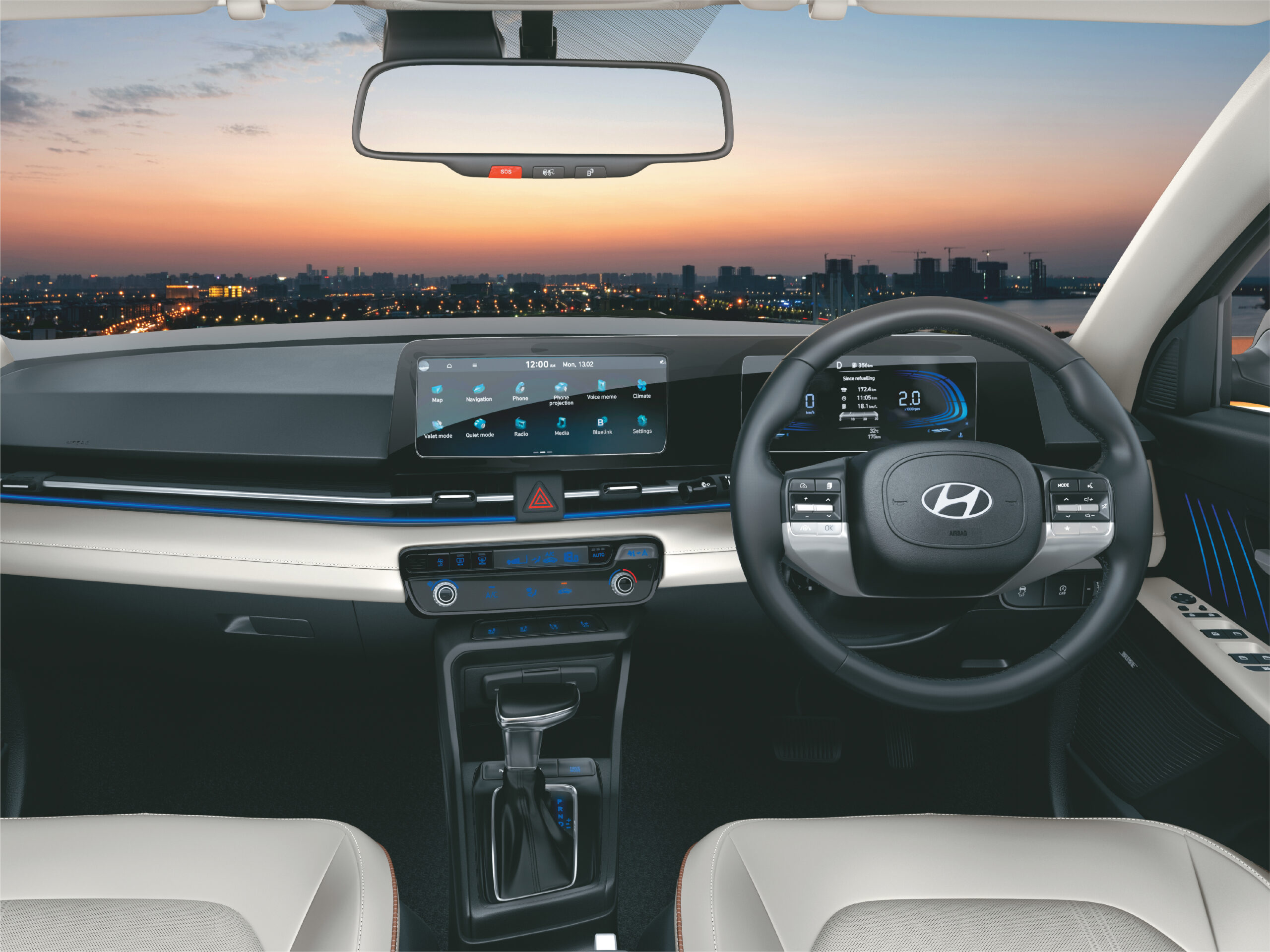 Thiết kế nội thất tinh tế của xe Hyundai Accent 10