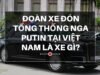 Đoàn xe của tổng thống Nga putin xuất hiện tại Hà Nội