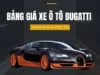 Bảng giá xe ô tô Bugatti tháng 10/2024: Cập nhật bảng giá mới