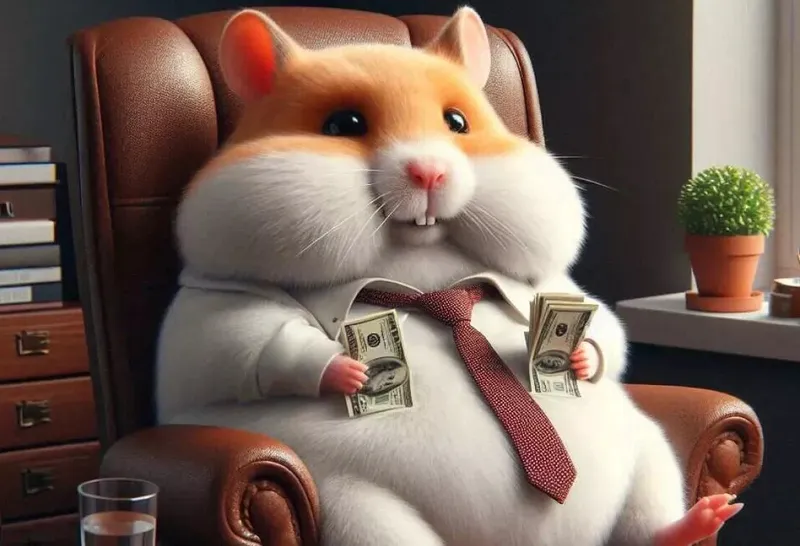 Meme hamster say hi chào đón bạn với nụ cười.