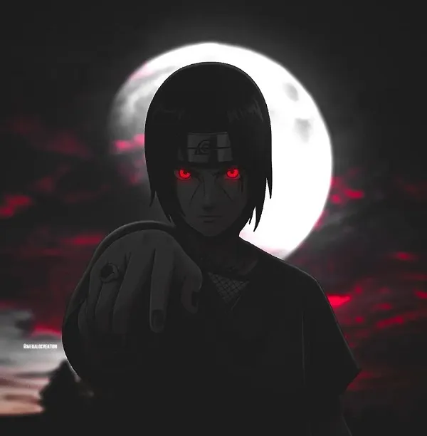 Hình xăm Sharingan Itachi ấn tượng tinh tế