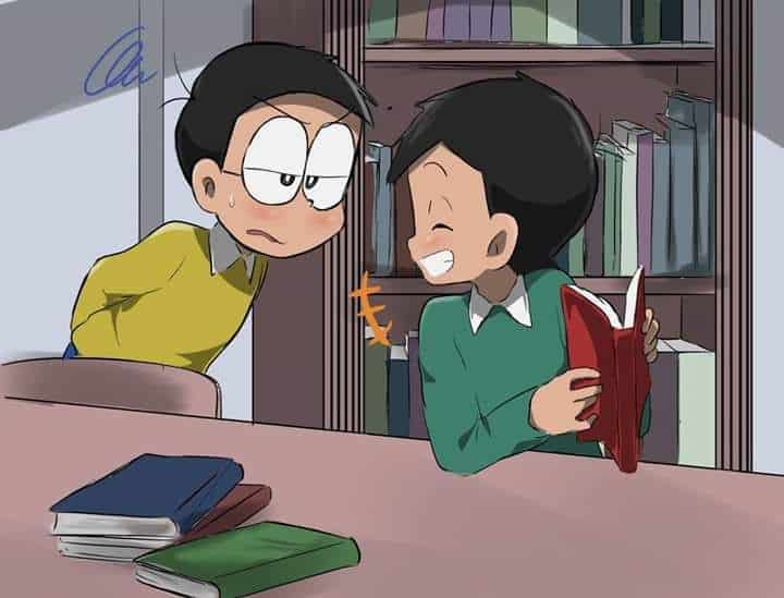 Xem ngay hình ảnh nobita và xuka trong khoảnh khắc hạnh phúc