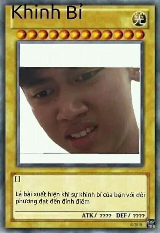 Thẻ bài yugioh meme giải trí bất tận