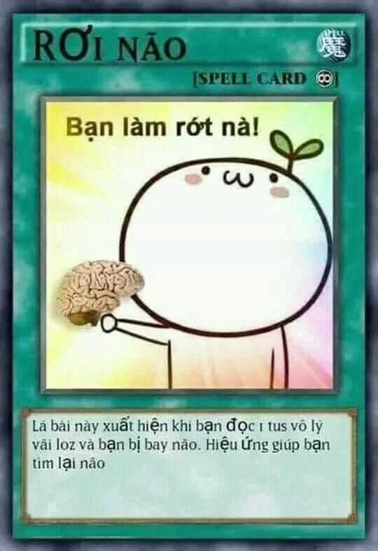 Chế lá bài meme sáng tạo độc nhất