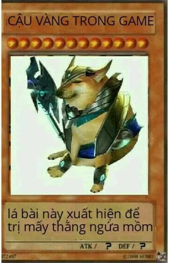 Meme lá bài yugioh chế bựa hài khó đỡ