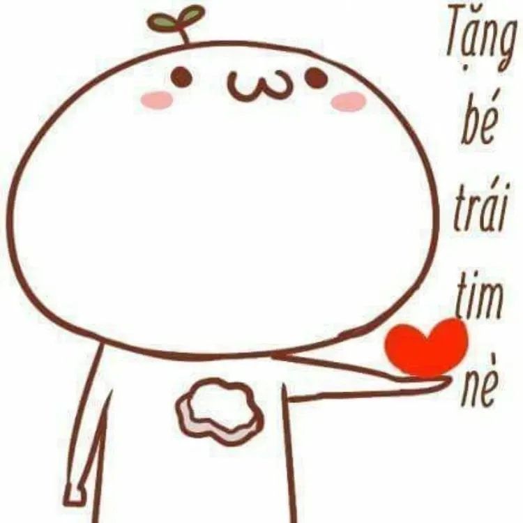 Mèo meme thả tim lan tỏa sự đáng yêu đến mọi người.