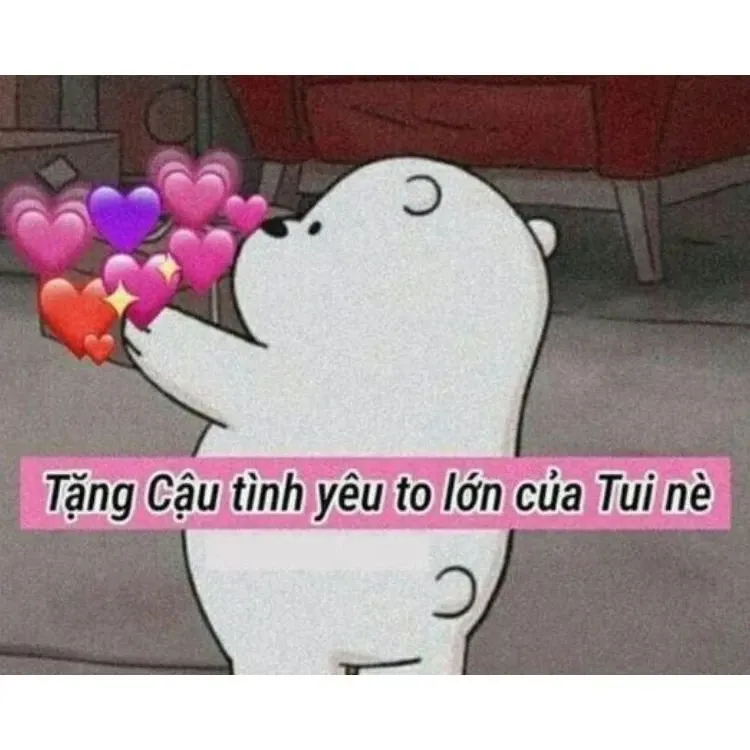 Meme mèo trái tim đáng yêu, chinh phục mọi ánh nhìn.