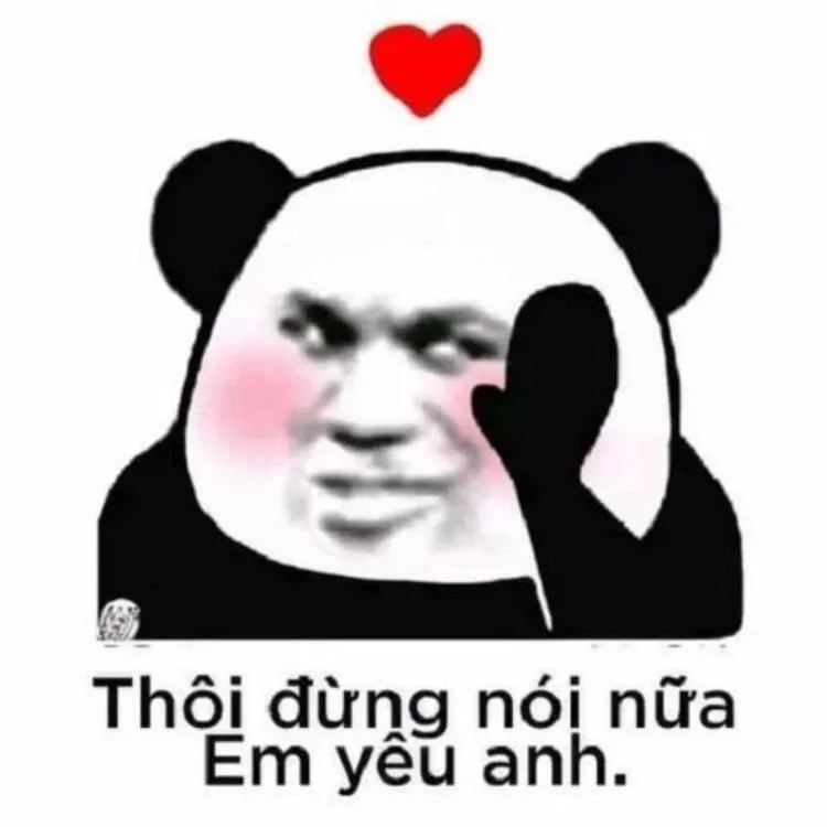 Meme trái tim ngọt ngào, lan tỏa yêu thương khắp nơi.