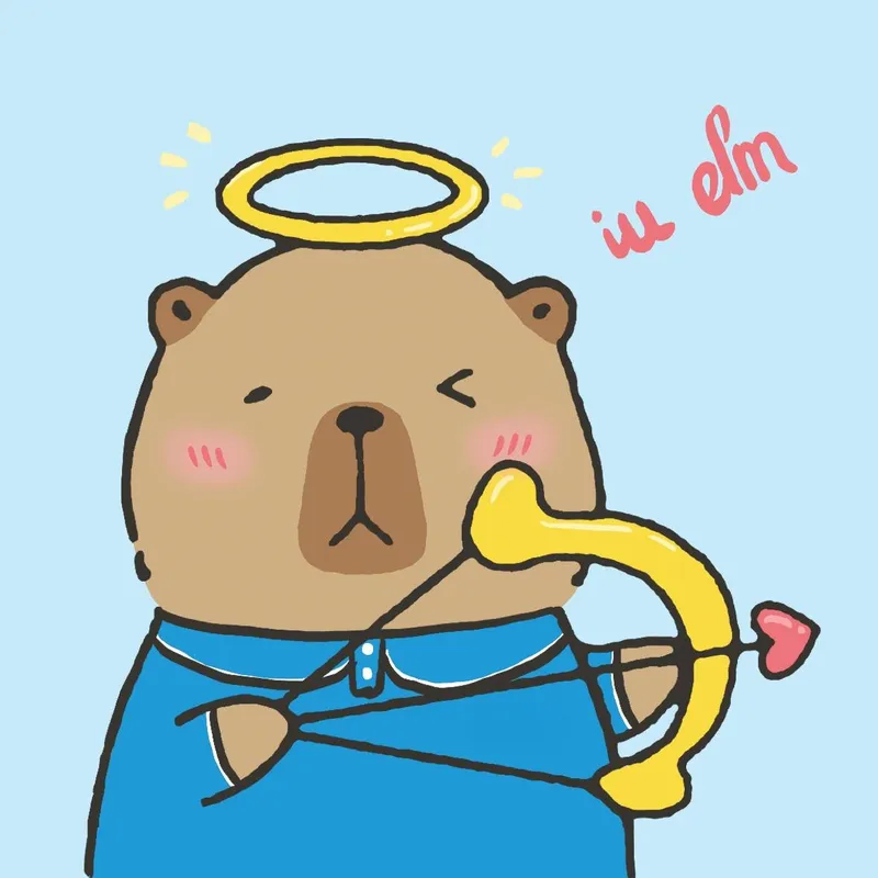 Capybara valentine meme ngọt ngào mang lại không khí lãng mạn hài hước.