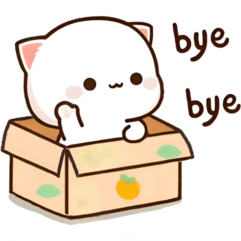 Good bye cute meme dễ thương, thích hợp để chia sẻ.