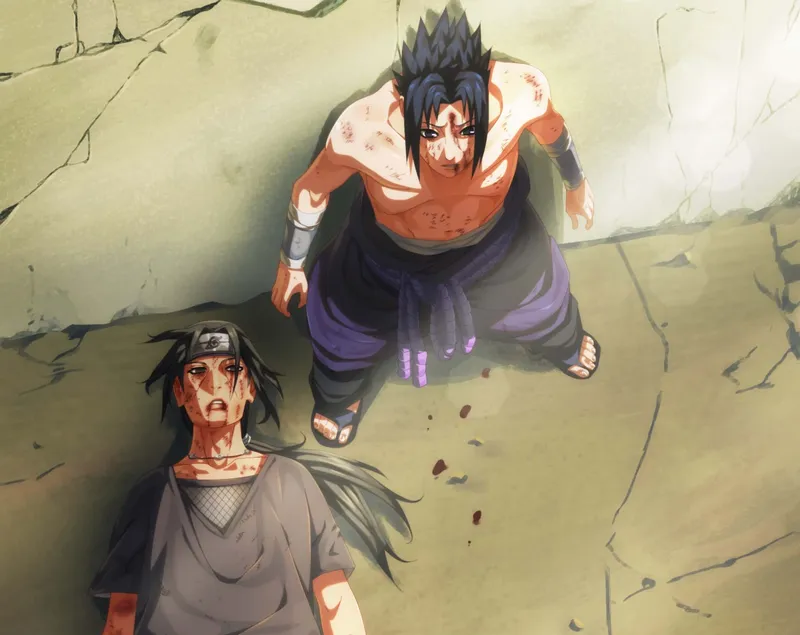 Hình Itachi Sharingan đầy sức mạnh Uchiha