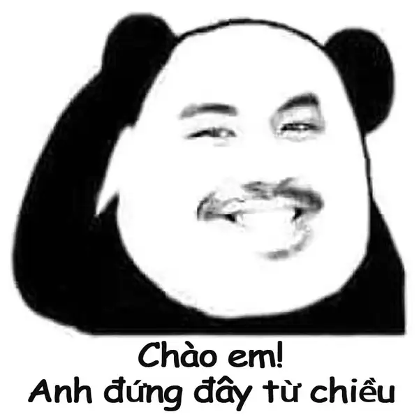 Meme xin chào đáng yêu nét đặc trưng vui nhộn