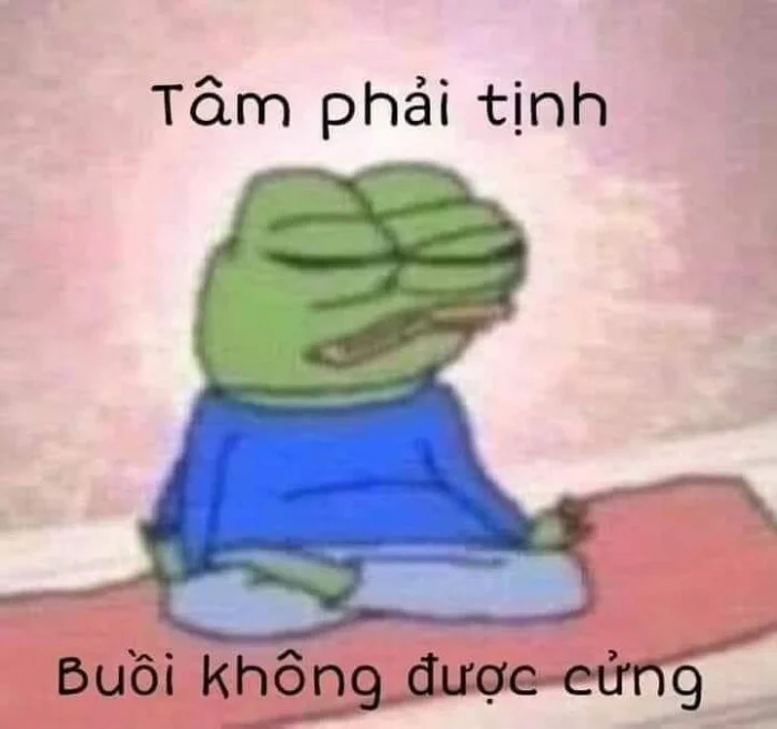 Ảnh meme con ếch với biểu cảm phong phú thu hút người xem