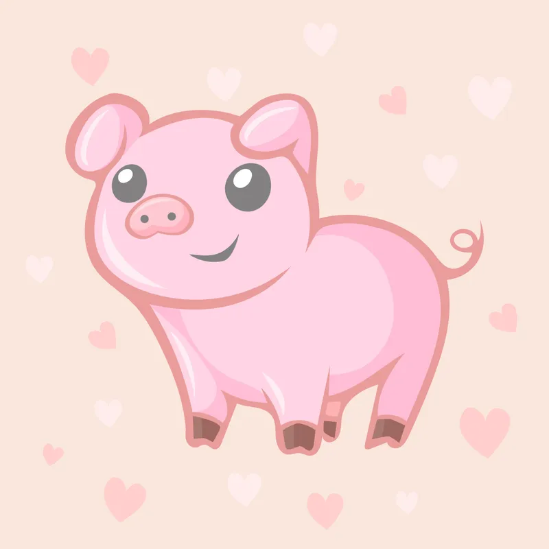 Pig meme dễ thương và ngộ nghĩnh.