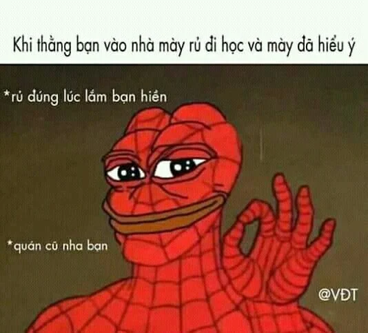 Meme spiderman da đen là điểm nhấn hài không thể bỏ lỡ