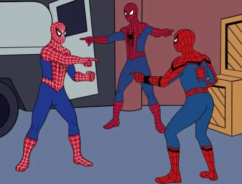 Two spiderman meme là hình ảnh hài hước đáng xem