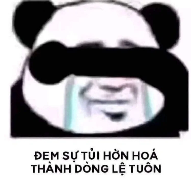 Hình meme cute có chữ làm bạn vui